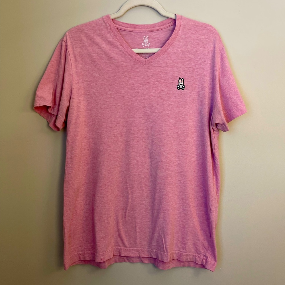 Psycho Bunny by Robert Godley Pink Tshirt Size Medium 5